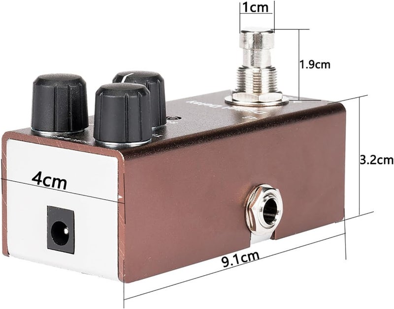 IOppWin Digital Delay Electric Guitar Effects Pedal - Mini Size, True Bypass, Noise Reduction, Aluminum Alloy, 9V DC Power, 20ms-600ms Delay - Image 3